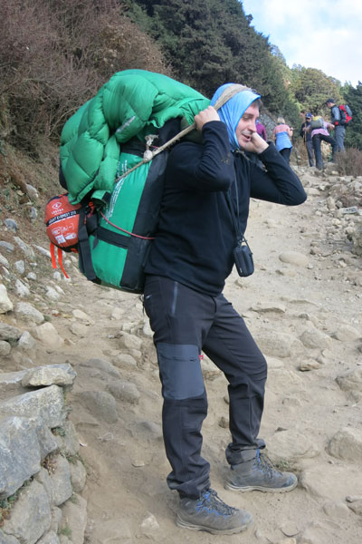 Andre als Sherpa