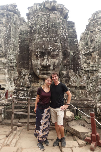 Angkor Thom Bayon Tempel innen 1