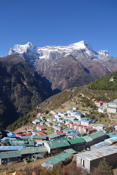Aussicht auf Namche