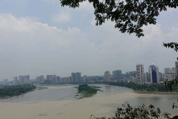 Chengdu Tagesausflug Buddha von Leshan Aussicht 1