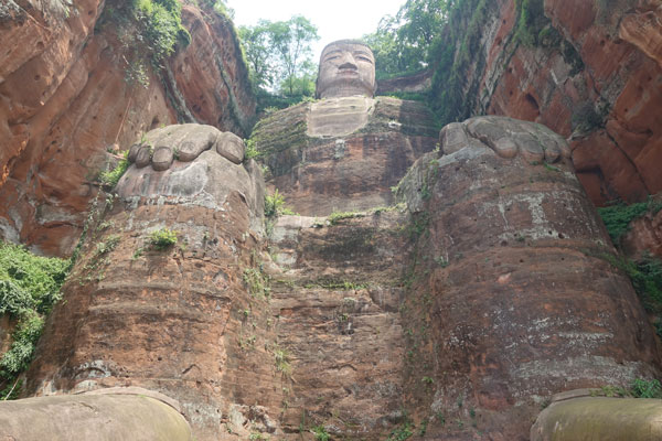 Chengdu Tagesausflug Buddha von Leshan Plattform 2