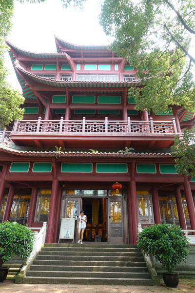 Chengdu Tagesausflug Oriental Buddhist Theme Park Höhle Golden Buddha Hall 2