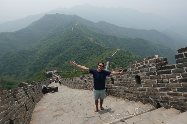Chinesische Mauer Mutianyu Peking neuer Teil restauriert 5