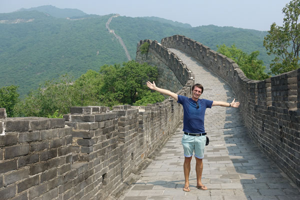 Chinesische Mauer Mutianyu Peking neuer Teil restauriert 9