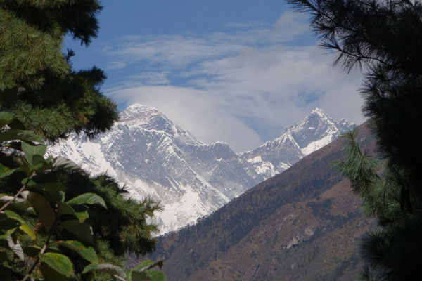 First view on Mt Everest