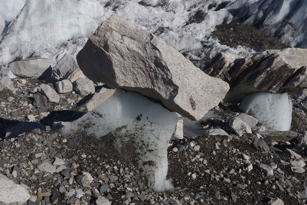 Gletscher erobert Basecamp