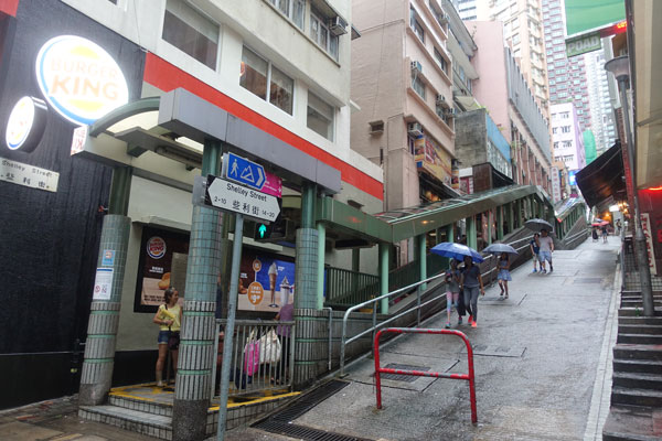 Hongkong Sehenswürdigkeiten Hongkong Island längste Rolltreppe der Welt