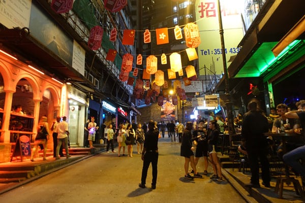 Hongkong Sehenswürdigkeiten Hongkong Island Lan Kwai Fong Ausgehen 3