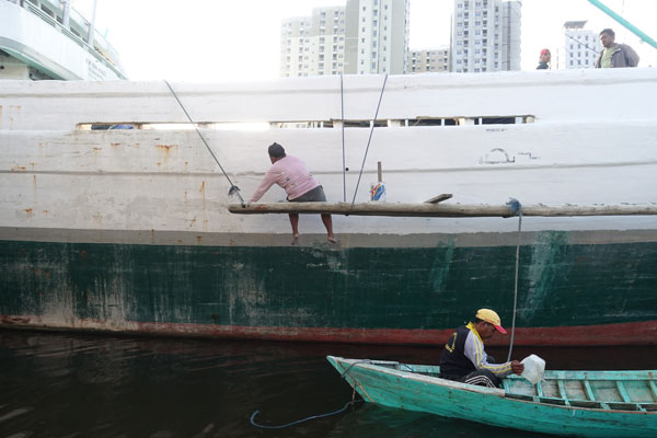 Jakarta Sehenswürdigkeiten Oldtown Old harbour Hafen 2