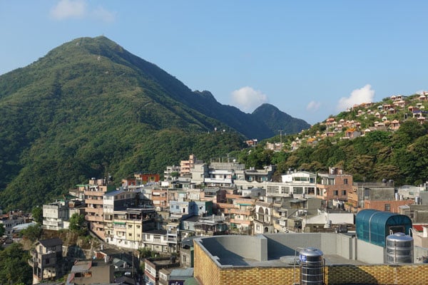Sheng Ming Gong Jiufen Old Street Sheng Ming Gong Tempel Aussicht Tagesausflug von Taipeh