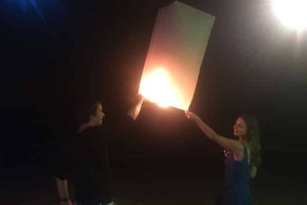 Lampion steigen lassen