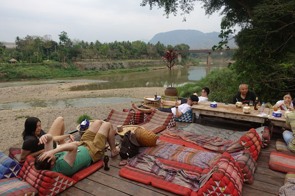 Luang Prabang Flussufer Nahmkam River 2