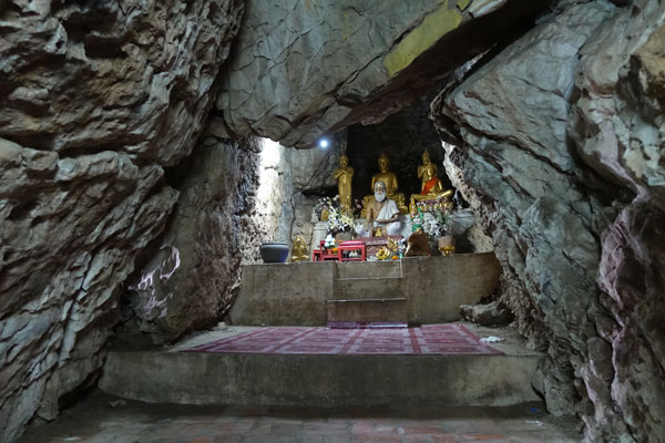 Luang Prabang Phousi Hill Wat Thammo Höhle