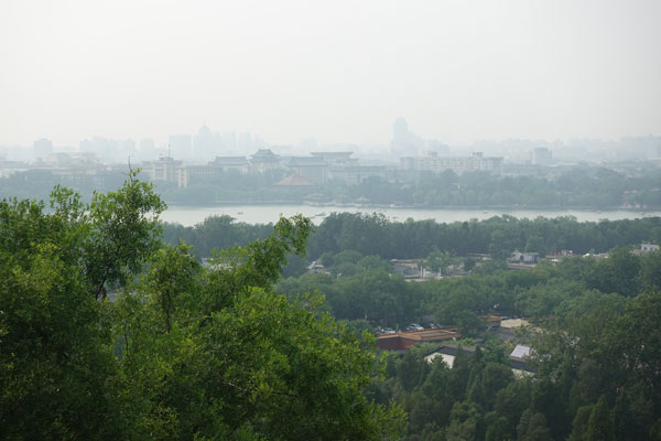 Peking Sehenswürdigkeiten Jingshan Park Aussicht 1