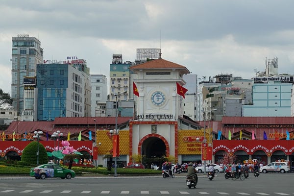 Saigon Sehenswürdigkeiten Benh Tanh Market 1