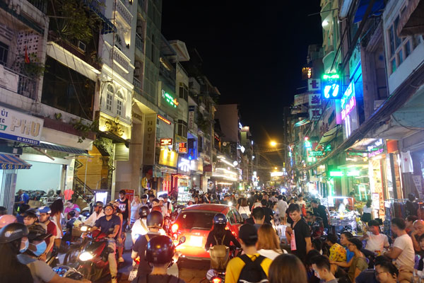 Saigon Sehenswürdigkeiten Stadtbild Backpacker Area 1
