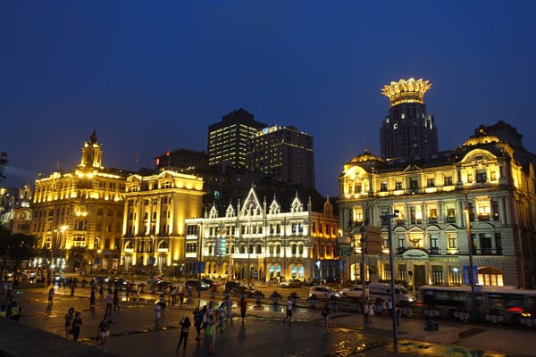 Shanghai Sehenswürdigkeiten Bund nachts 5