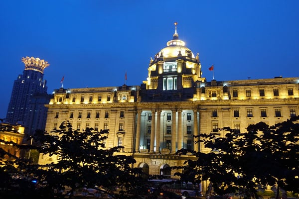 Shanghai Sehenswürdigkeiten Bund nachts 6