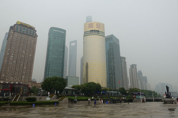 Shanghai Sehenswürdigkeiten Pudong Lujiazui Uferpromenade Tag 2