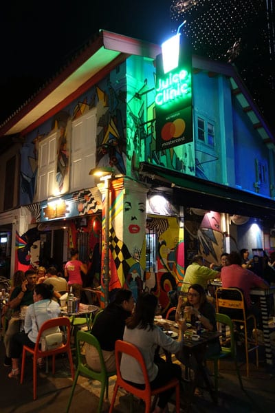 Singapur Sehenswürdigkeiten arabisches Viertel Kneipenstrasse 2