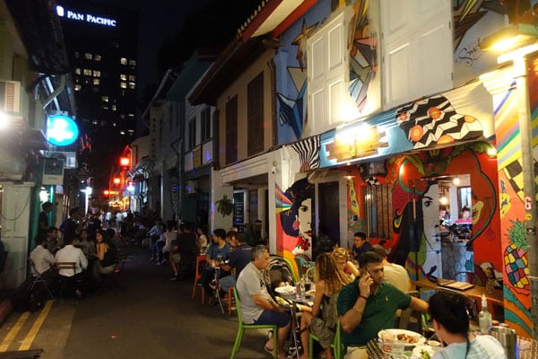Singapur Sehenswürdigkeiten arabisches Viertel Kneipenstrasse 3