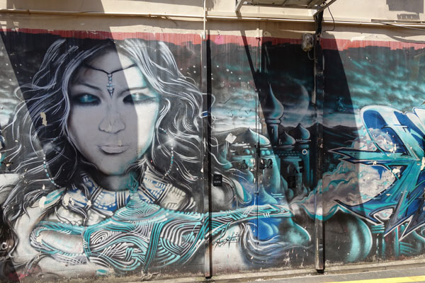 Singapur Sehenswürdigkeiten arabisches Viertel Kneipenstrasse Street Art 2