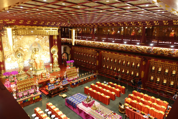 Singapur Sehenswürdigkeiten Chinatown Buddha Tooth Relic Temple 2