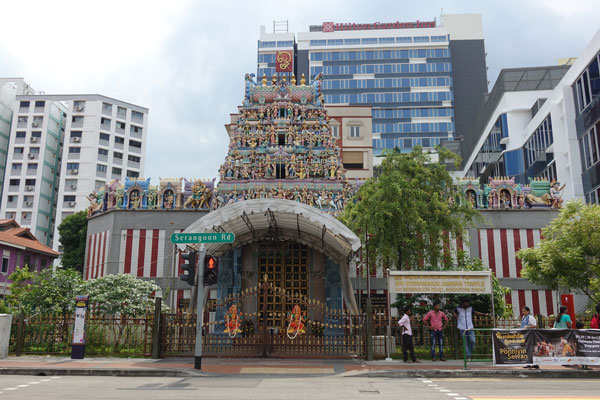 Singapur Sehenswürdigkeiten indisches Viertel Sri Veeramakaliamman Tempel
