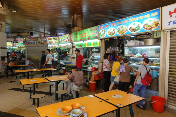 Singapur Sehenswürdigkeiten indisches Viertel Tekke Foodcourt 1