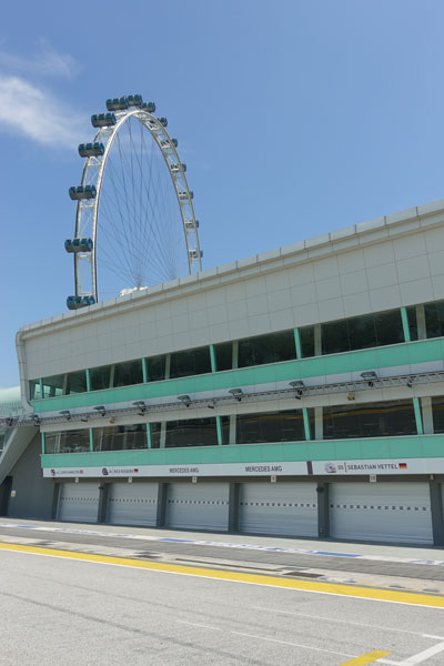 Singapur Sehenswürdigkeiten Marina Bay Formel 1 Strecke 2