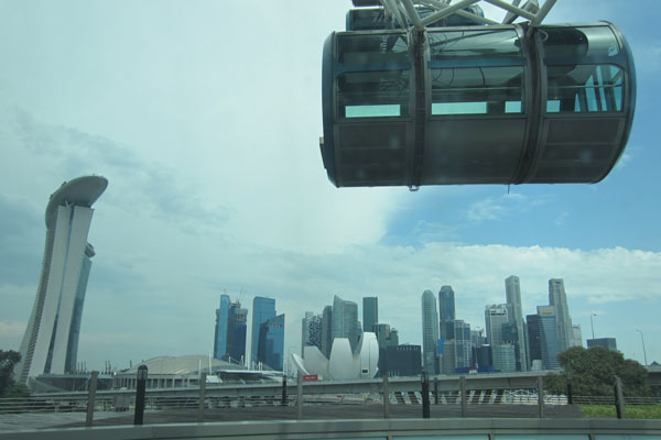 Singapur Sehenswürdigkeiten Marina Bay Singapur Flyer 2