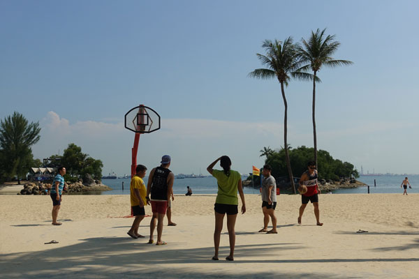 Singapur Sehenswürdigkeiten Sentosa Island Freizeitpark Siloso Beach 3