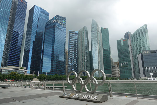 Singapur Sehenswürdigkeiten Skydeck Marina Bay 2