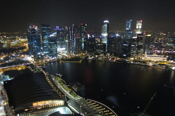 Singapur Sehenswürdigkeiten Skydeck Marina Bay Sands 1