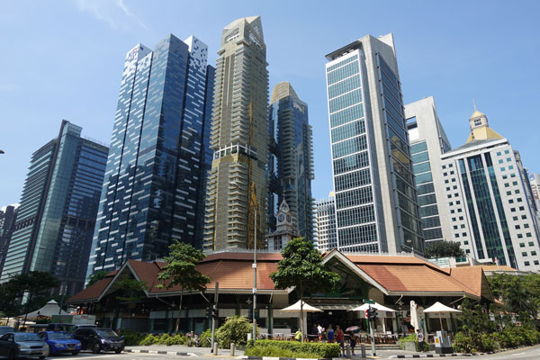 Singapur Sehenswürdigkeiten Skyline 1