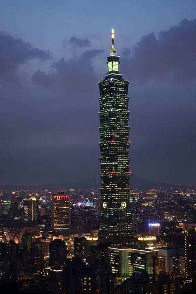 Aufgenommen vom Elephant Rock Taipei Sehenswürdigkeiten Taipei 101 Tower 3