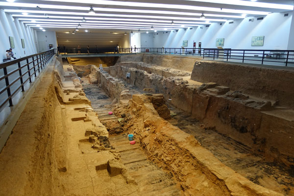 Terrakotta Armee Xi an Mausoleum erster Kaiser Qin Dynastie Pit 9901 innen