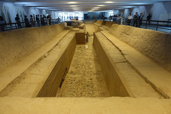 Terrakotta Armee Xi an Mausoleum erster Kaiser Qin Dynastie weiterer Pit