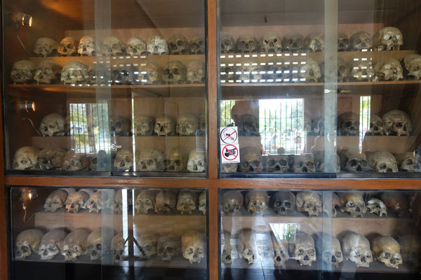 Tuol Sleng Museum Sicherheitsgefängnis S 21 Totenschädel