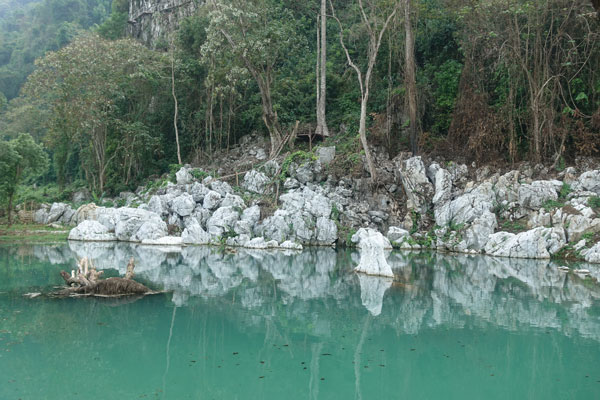 Vang Vieng Elephant aventure village lagune 2