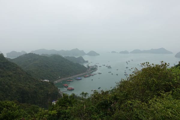 Vietnam Cat Ba Cannon Fort Aussicht West Observatory
