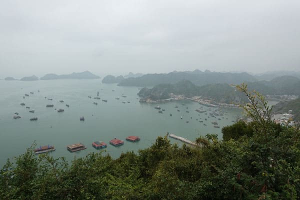 Vietnam Cat Ba Cannon Fort Aussicht