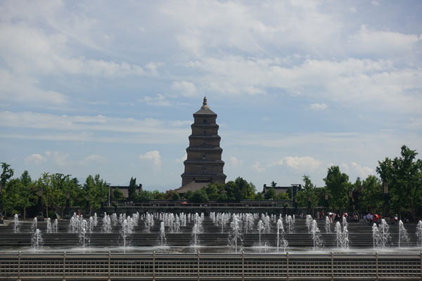 Xi An Sehenswürdigkeiten Big Wild Goose Pagoda Große Wildgans Pagode 1
