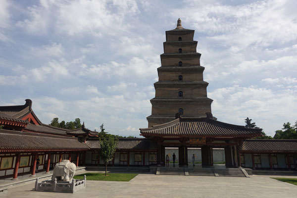 Xi An Sehenswürdigkeiten Big Wild Goose Pagoda Große Wildgans Pagode 3