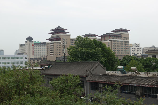Xi An Sehenswürdigkeiten Stadtmauer Aussicht 2