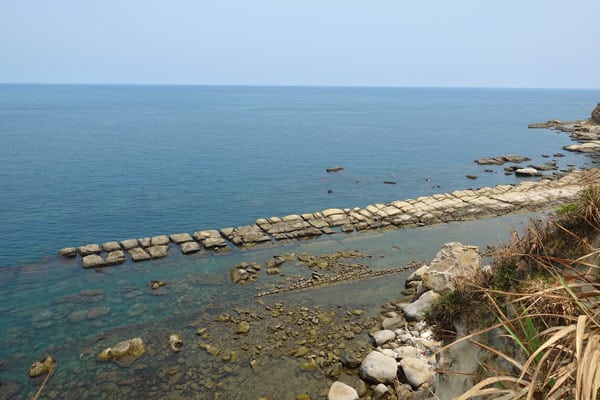 Tofu Rock Yehliu Geopark Tagesausflug von Taipeh Figuren dritter Abschnitt Tofu Rock