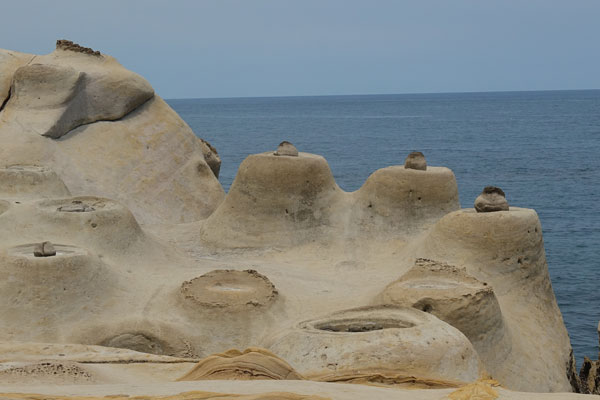 Candle Rock Yehliu Geopark Tagesausflug von Taipeh Figuren erster Abschnitt Candle Rock