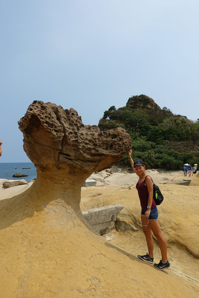 Dragon Rock Yehliu Geopark Tagesausflug von Taipeh Figuren zweiter Abschnitt Dragon Rock